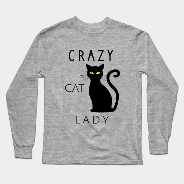 Crazy cat lady Long Sleeve T-Shirt by cypryanus